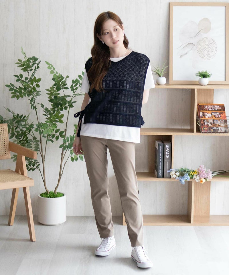 nAvy SARARI ひんやりフローズンストレートパンツ レディース商品画像-40