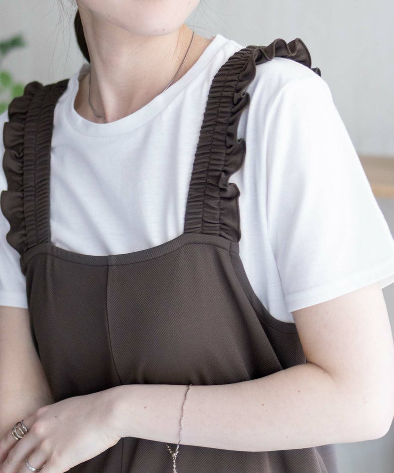 nAvy ポリツイルサロペットアンサンブル レディース商品画像-10