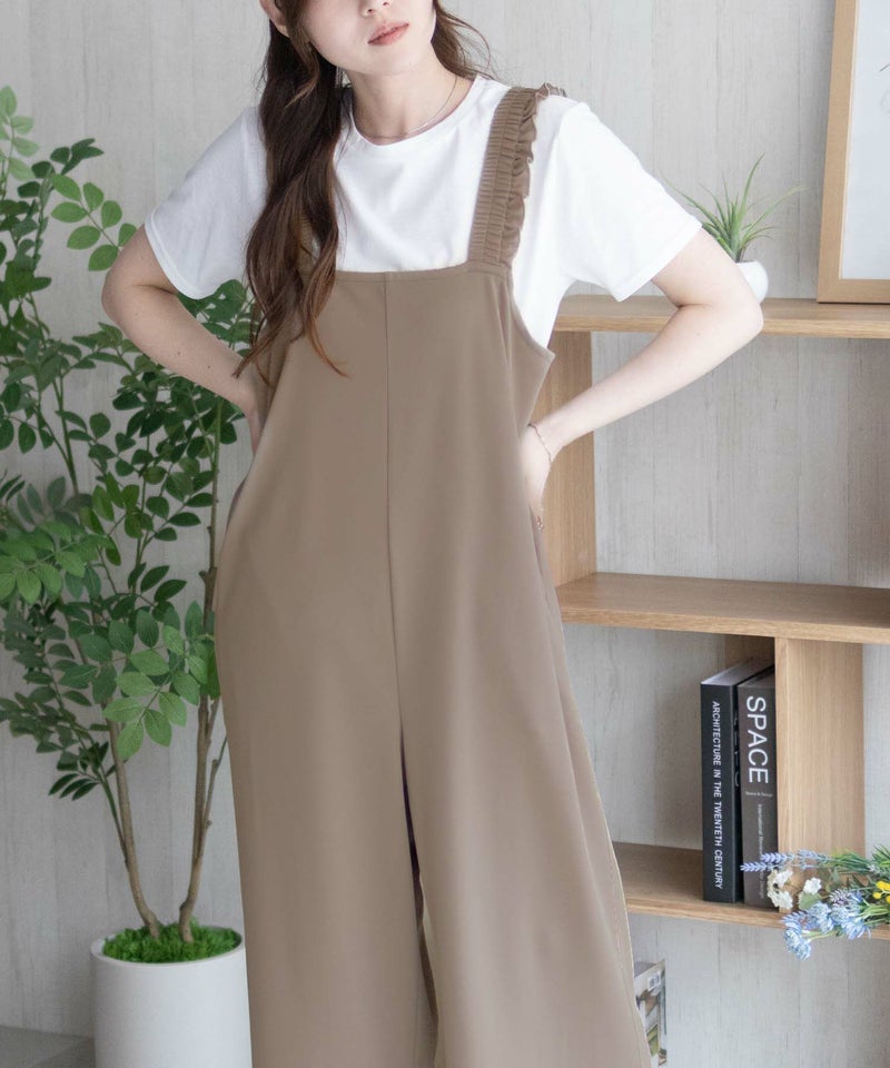 nAvy ポリツイルサロペットアンサンブル レディース商品画像-14