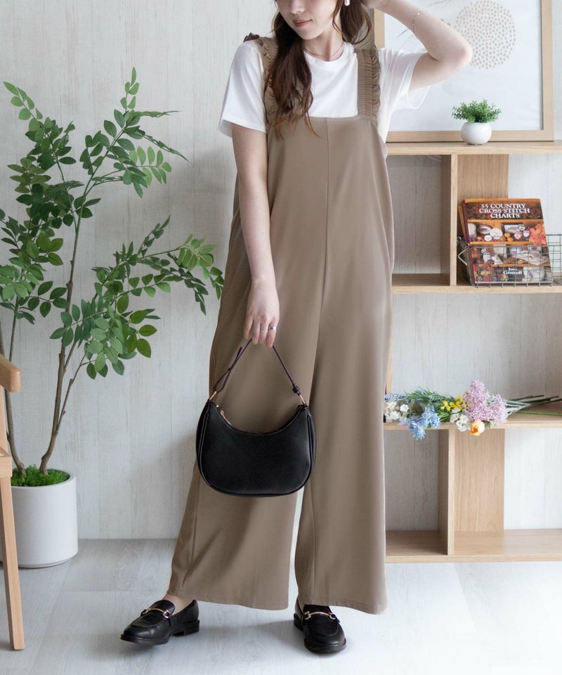 nAvy ポリツイルサロペットアンサンブル レディース商品画像-15