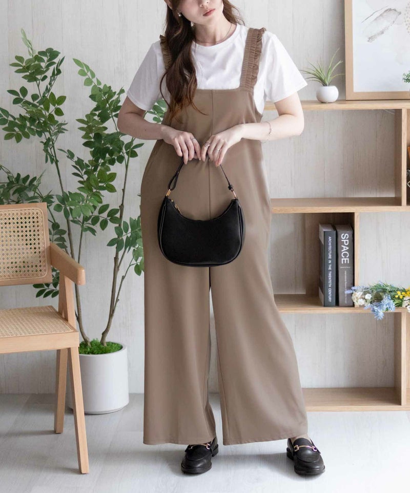 nAvy  ポリツイルサロペットアンサンブル レディース商品画像-17