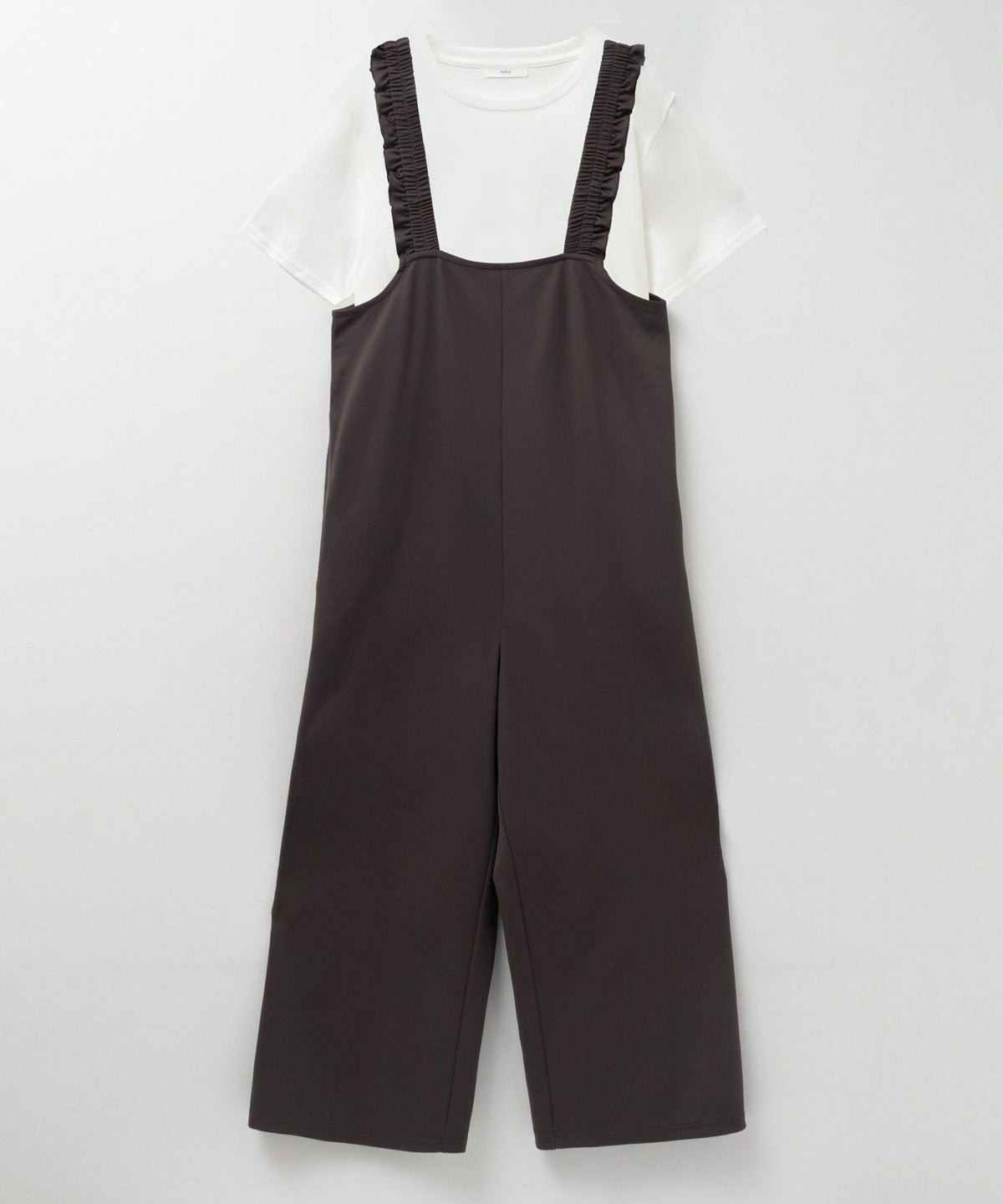 nAvy ポリツイルサロペットアンサンブル レディース