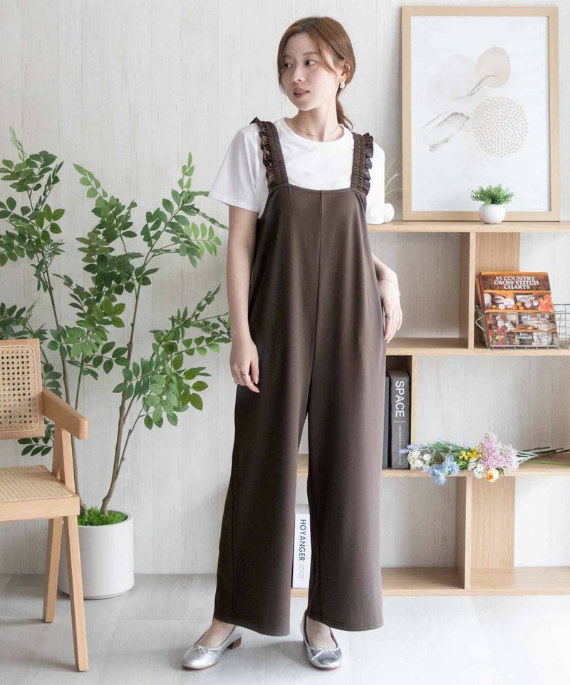 nAvy ポリツイルサロペットアンサンブル レディース商品画像-29