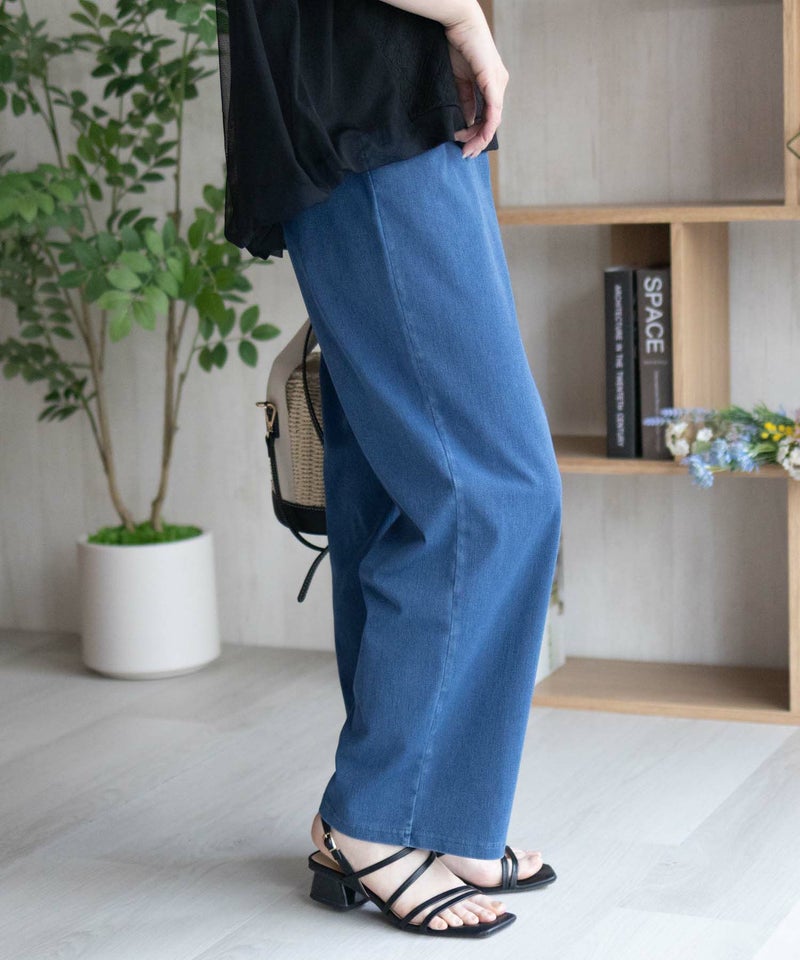 nAvy SARARI ひんやりフローズンセミワイドパンツ レディース商品画像-15