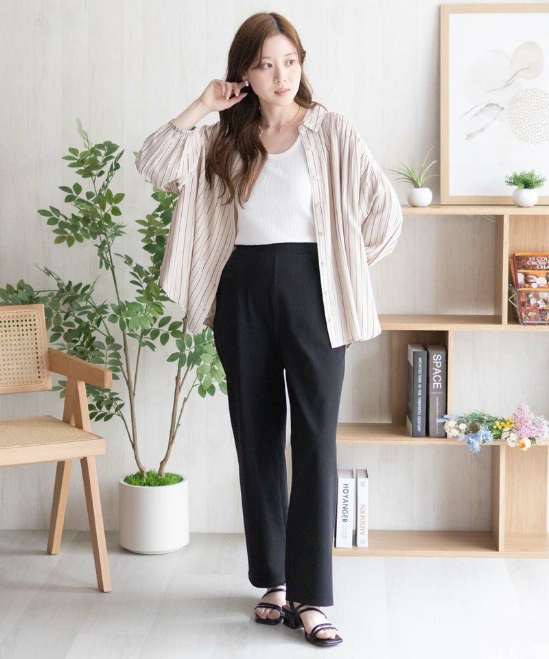 nAvy SARARI  ひんやりフローズンセミワイドパンツ レディース商品画像-36