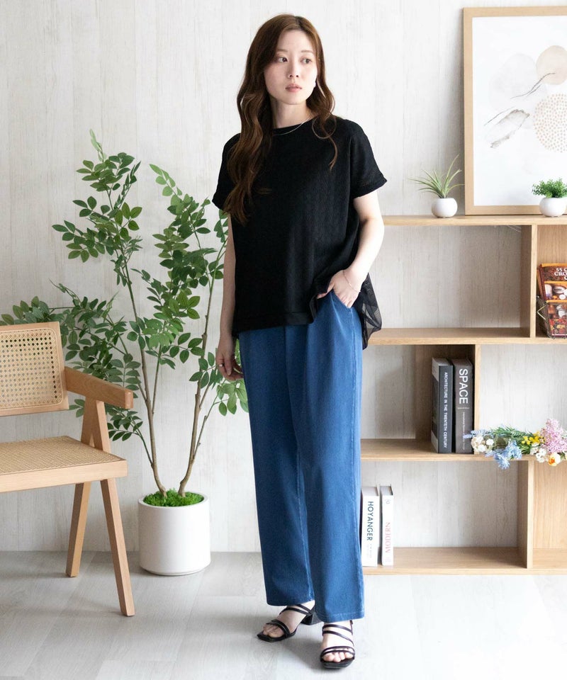 nAvy SARARI ひんやりフローズンセミワイドパンツ レディース商品画像-38