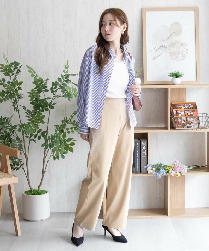 nAvy SARARI ひんやりフローズンセミワイドパンツ レディース商品画像-40