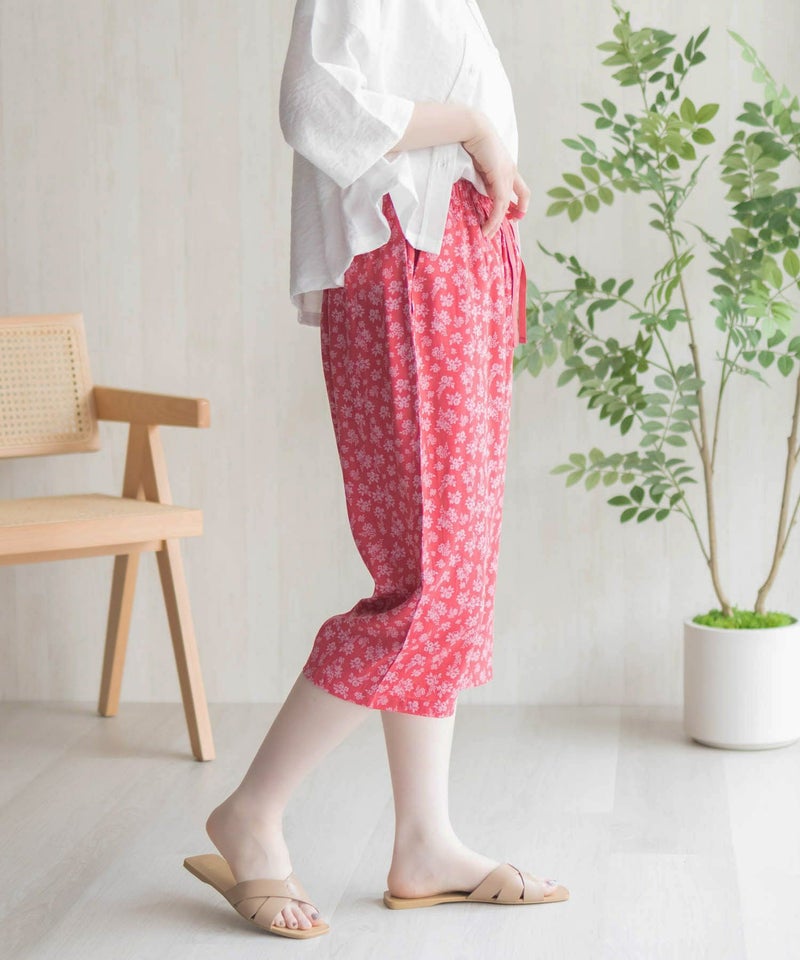 nAvy SARARI レーヨンステテコ フラワー柄 レディース商品画像-17