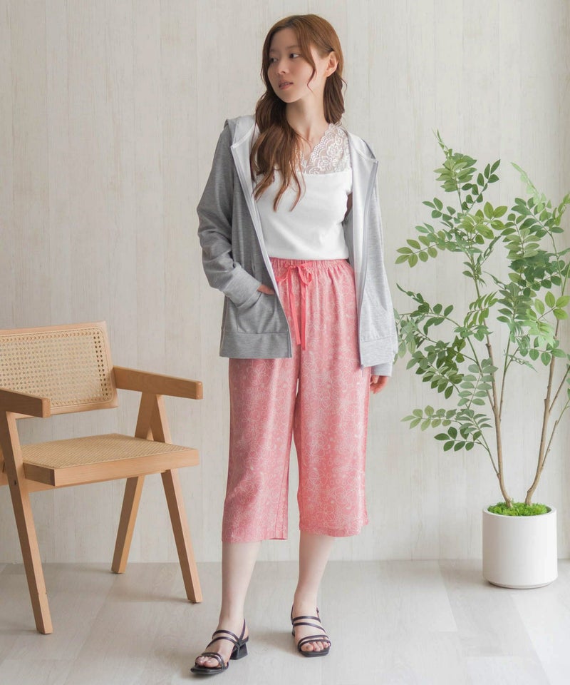 nAvy SARARI レーヨンステテコ フラワー柄 レディース商品画像-38