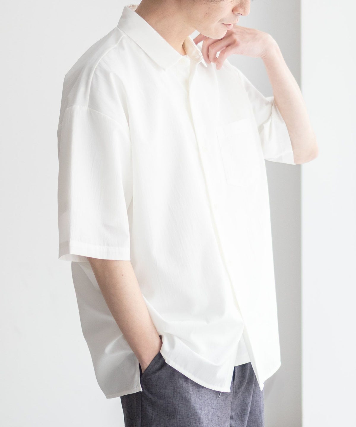 URBAN COLLECTION カラー半袖シャツ メンズ