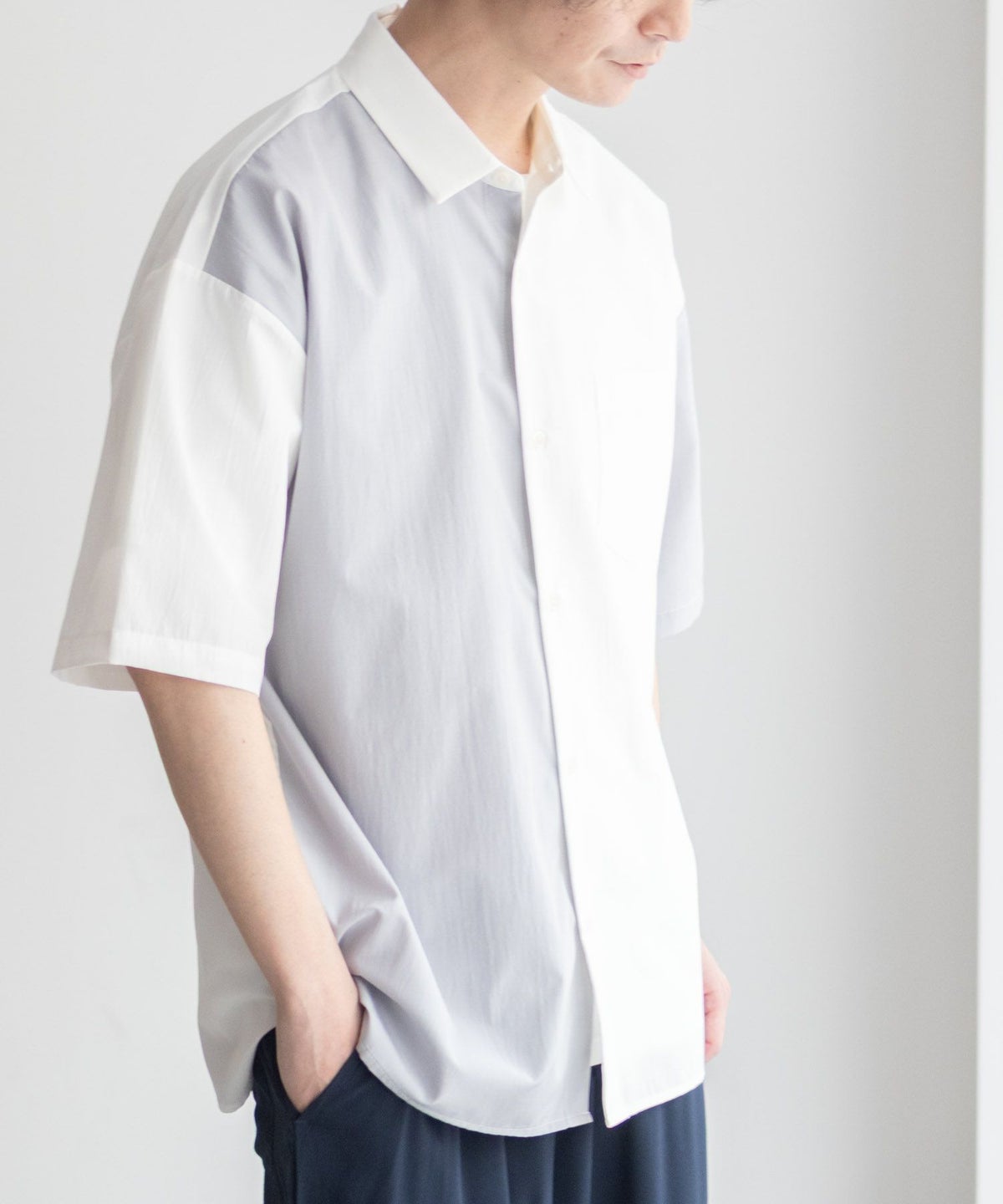 URBAN COLLECTION カラー半袖シャツ メンズ