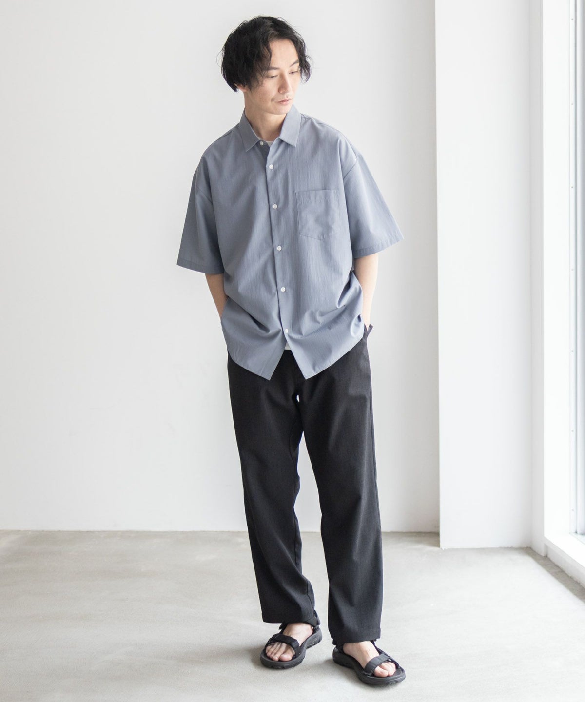 URBAN COLLECTION カラー半袖シャツ メンズ