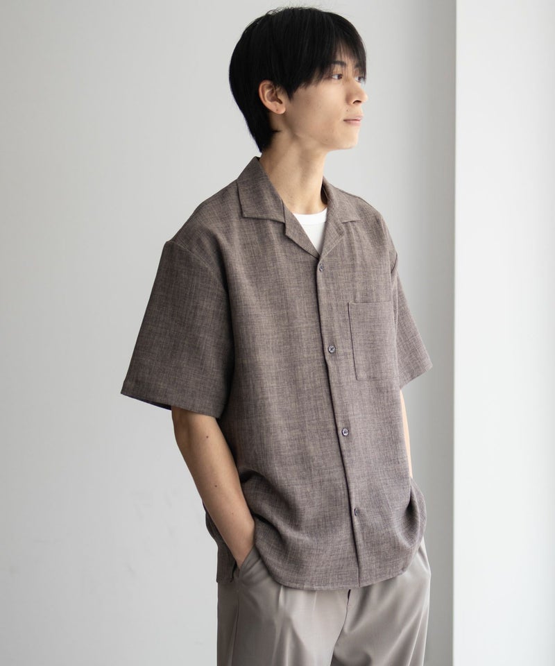 URBAN COLLECTION リネンライクルーズシャツ メンズ商品画像-3