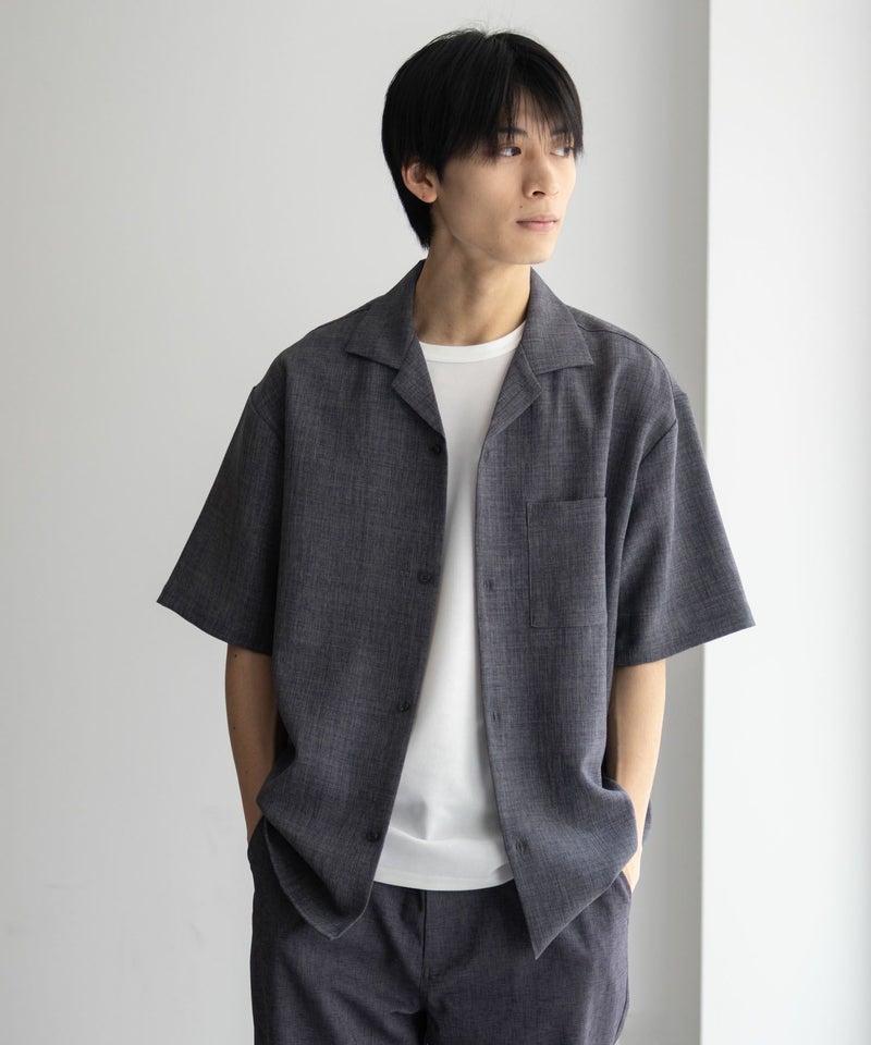 URBAN COLLECTION  リネンライクルーズシャツ メンズ商品画像-10