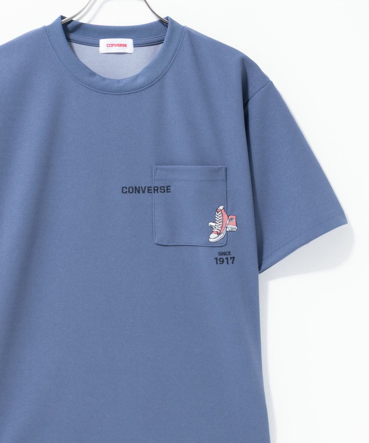 CONVERSE ポンチ素材 ドライTシャツ メンズ ネコポス 対応商品