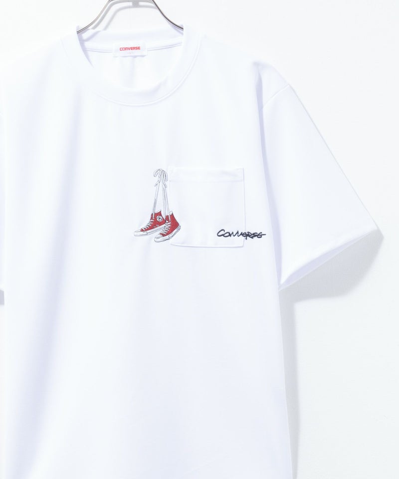 CONVERSE ポンチ素材 ドライTシャツ メンズ メール便 対応商品商品画像-2