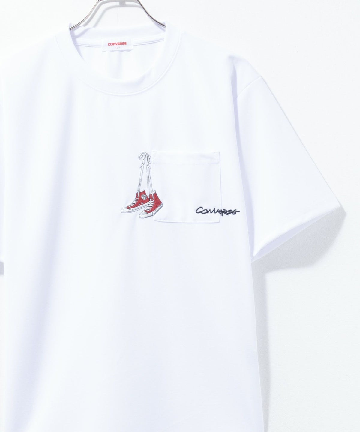 CONVERSE ポンチ素材 ドライTシャツ メンズ ネコポス 対応商品