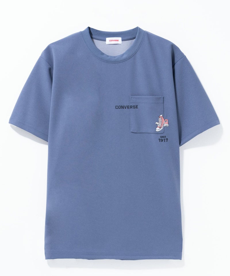 CONVERSE ポンチ素材 ドライTシャツ メンズ メール便 対応商品商品画像-5