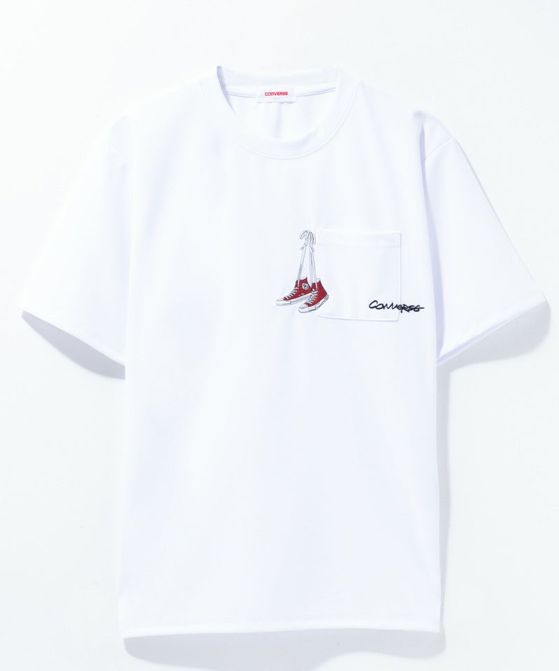 CONVERSE  ポンチ素材 ドライTシャツ メンズ メール便 対応商品商品画像-7