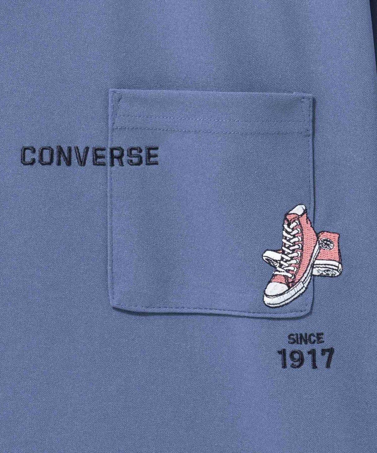 CONVERSE ポンチ素材 ドライTシャツ メンズ ネコポス 対応商品