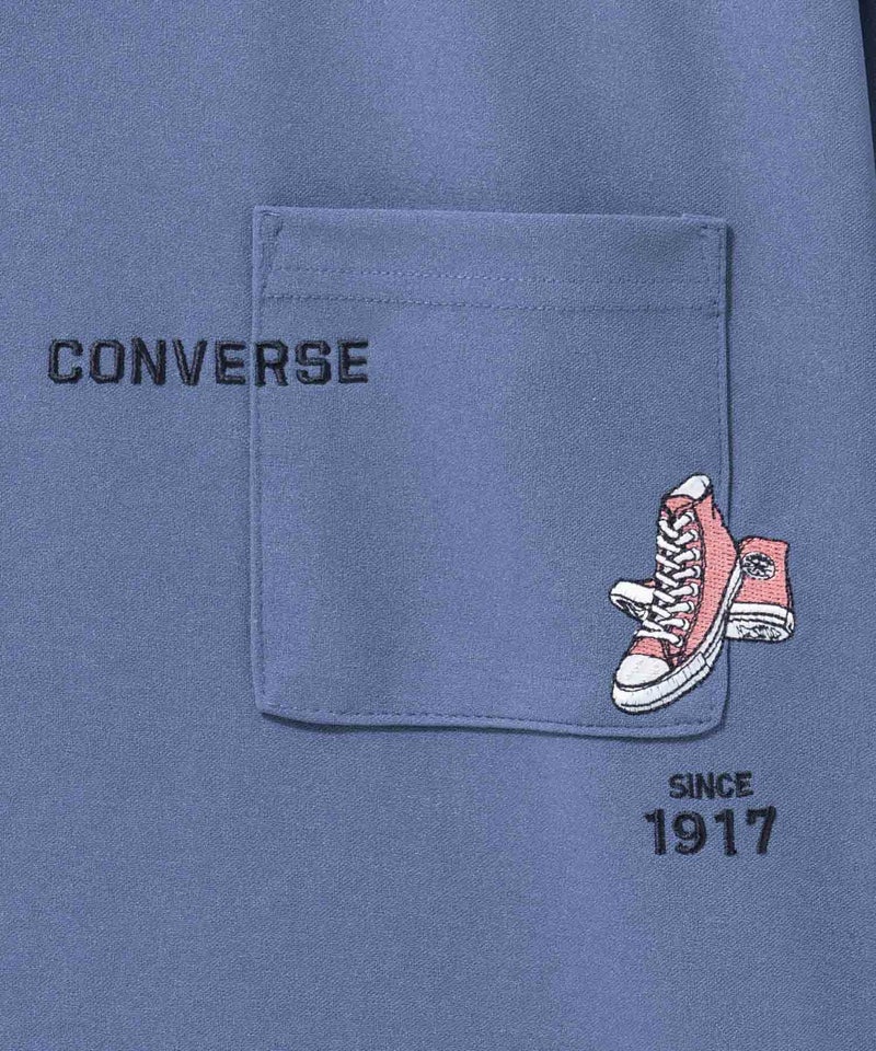 CONVERSE  ポンチ素材 ドライTシャツ メンズ メール便 対応商品商品画像-13