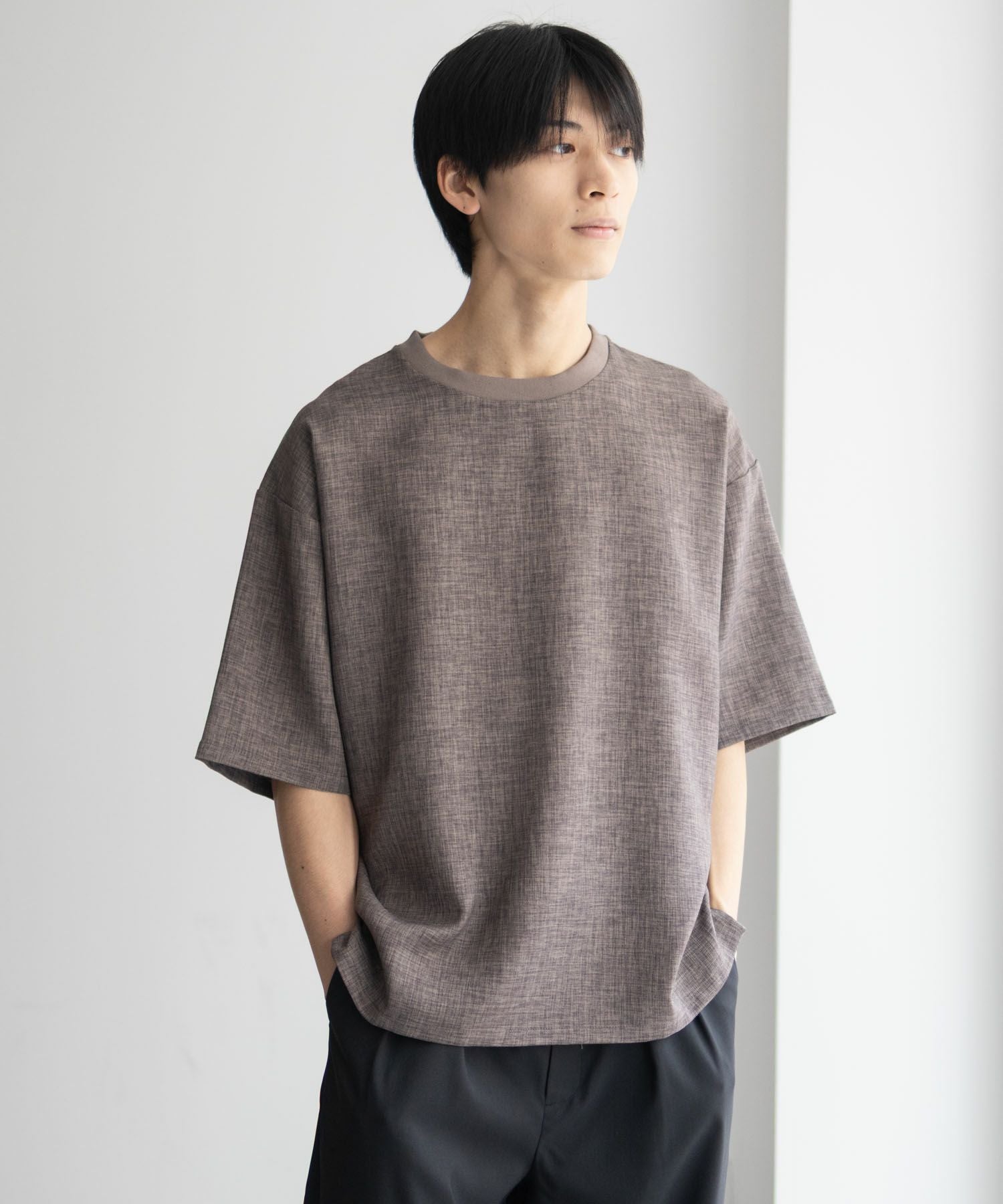 URBAN COLLECTION リネンライクTシャツ メンズ