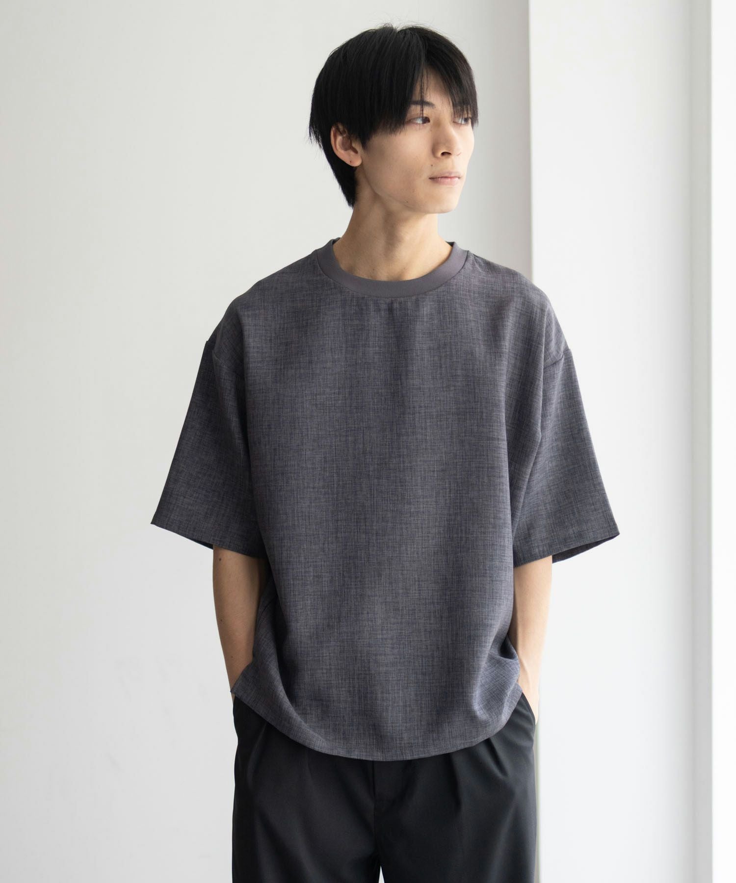 URBAN COLLECTION リネンライクTシャツ メンズ