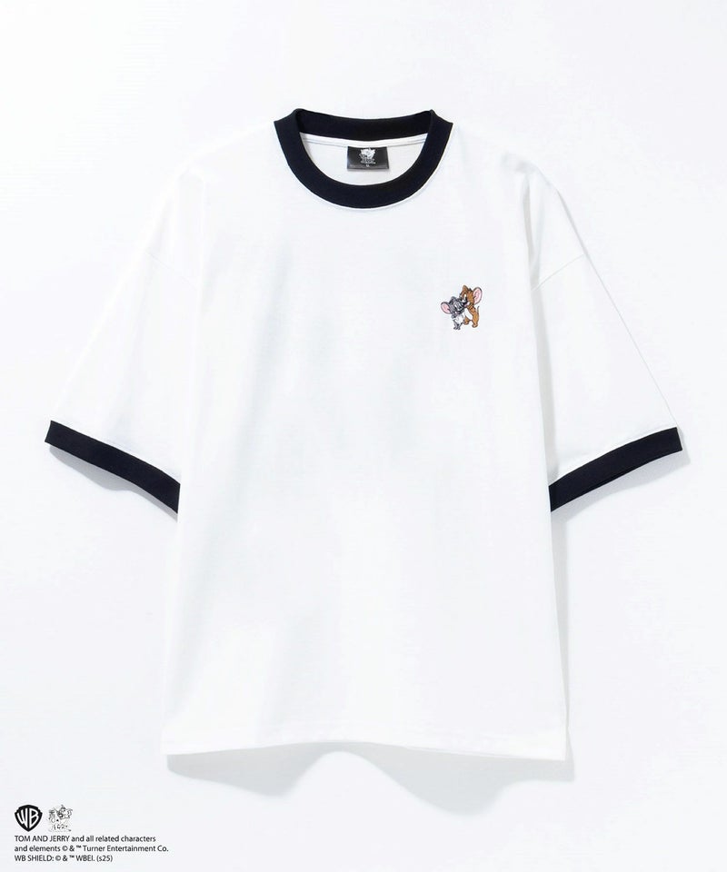 [期間限定価格]Tom and Jerry レトロリンガーネックTシャツ メンズ メール便 対応商品商品画像-2