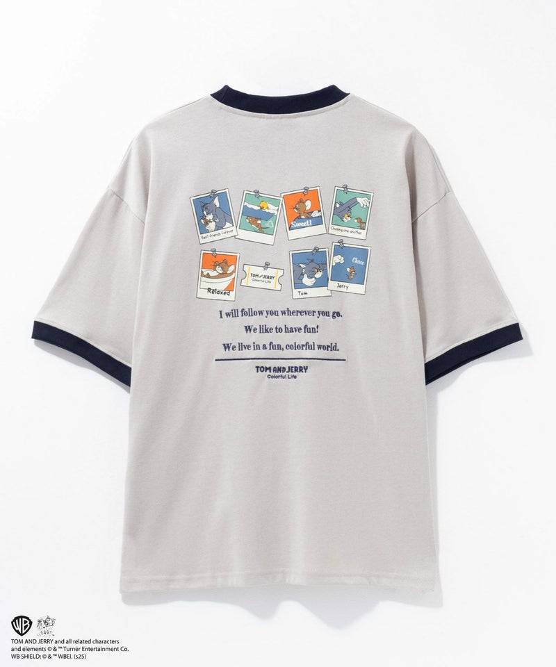[期間限定価格]Tom and Jerry レトロリンガーネックTシャツ メンズ メール便 対応商品商品画像-3