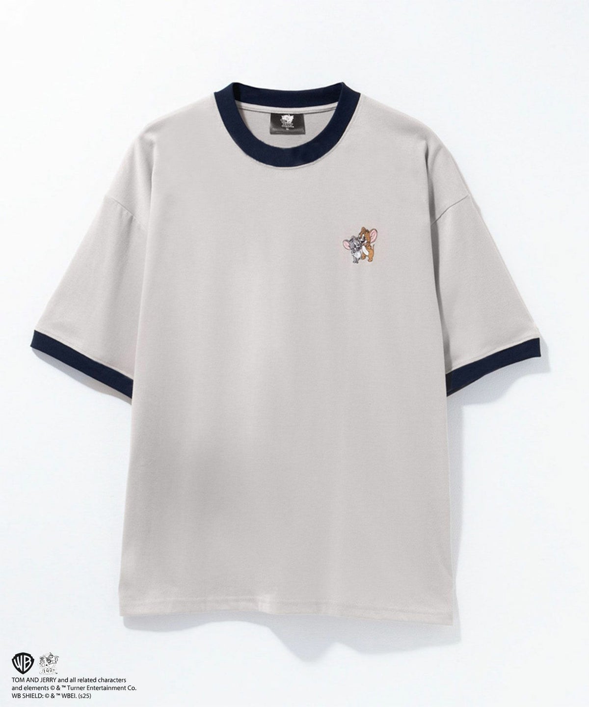 Tom and Jerry レトロリンガーネックTシャツ メンズ ネコポス 対応商品