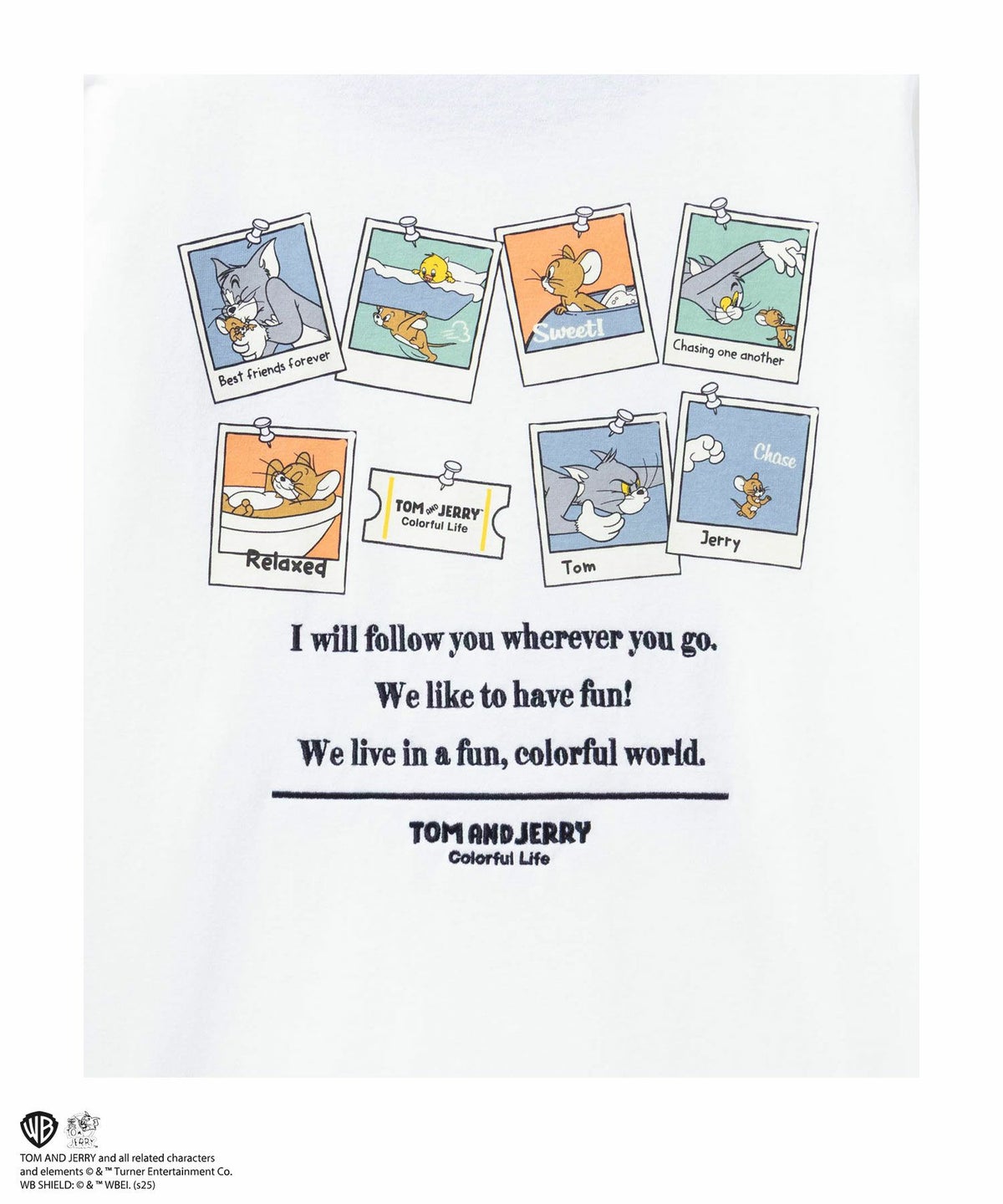 Tom and Jerry レトロリンガーネックTシャツ メンズ ネコポス 対応商品