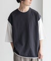 URBAN COLLECTION カットサッカーベストレイヤードTシャツ メンズ