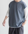 URBAN COLLECTION  カットサッカーベストレイヤードTシャツ メンズ商品サムネイル-17