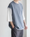 URBAN COLLECTION  カットサッカーベストレイヤードTシャツ メンズ商品サムネイル-18
