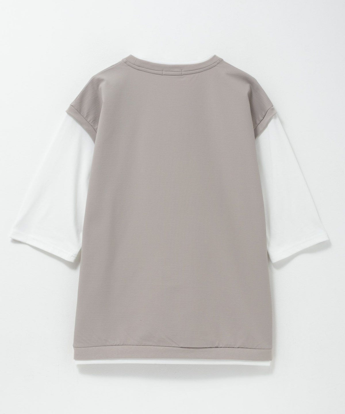 URBAN COLLECTION カットサッカーベストレイヤードTシャツ メンズ