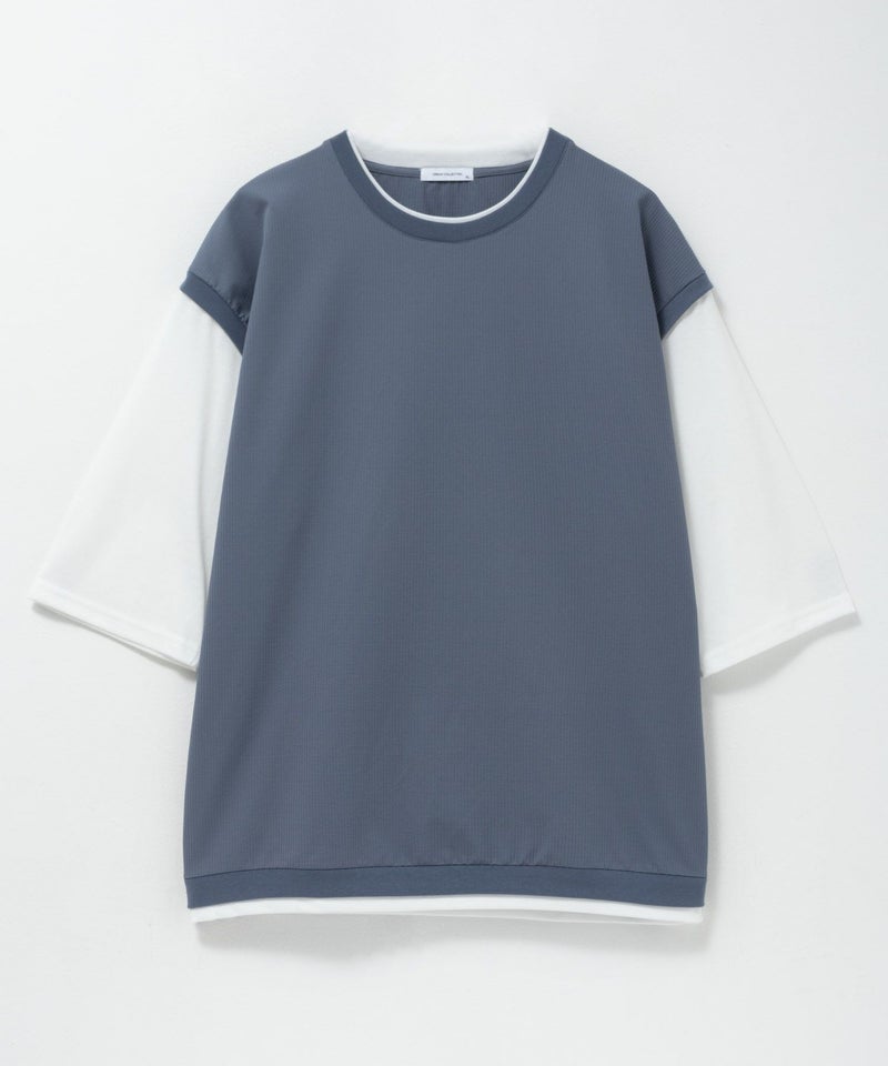 URBAN COLLECTION カットサッカーベストレイヤードTシャツ メンズ商品画像-25