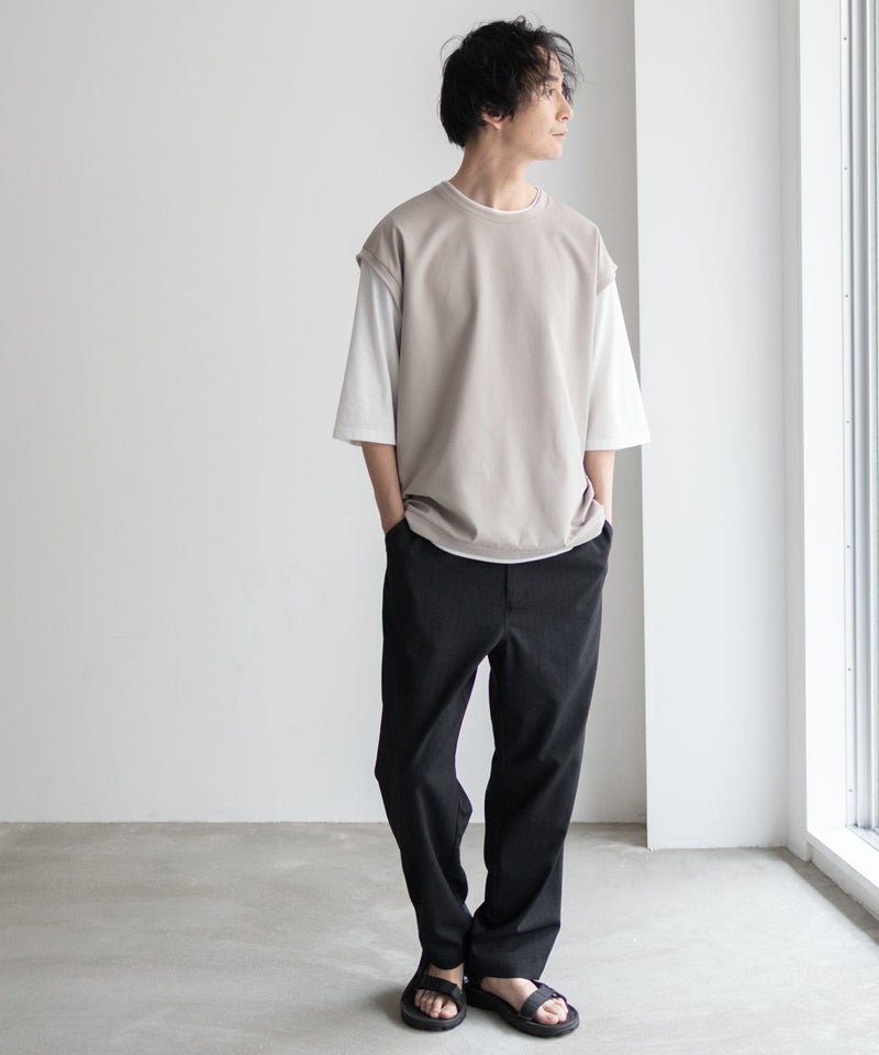 URBAN COLLECTION  カットサッカーベストレイヤードTシャツ メンズ商品画像-29