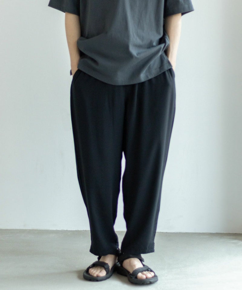 NAVY SARARI レーヨンアンクルパンツ メンズ商品画像-3