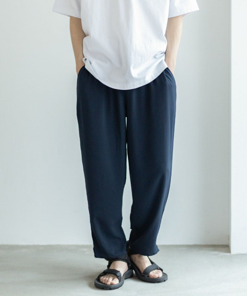 NAVY SARARI  レーヨンアンクルパンツ メンズ商品画像-4
