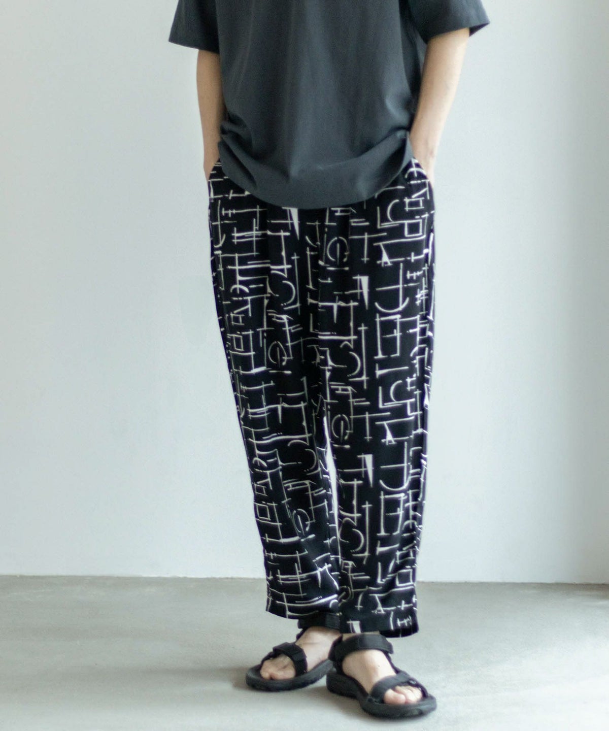 NAVY SARARI レーヨンアンクルパンツ メンズ