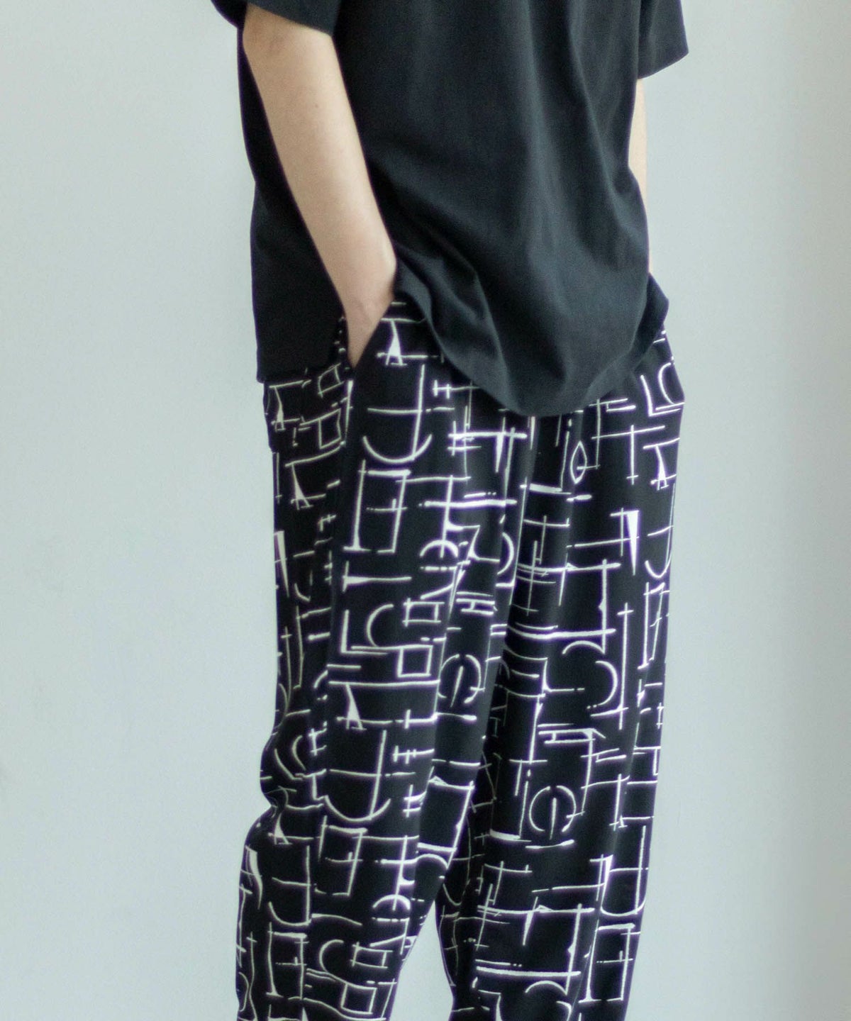 NAVY SARARI レーヨンアンクルパンツ メンズ