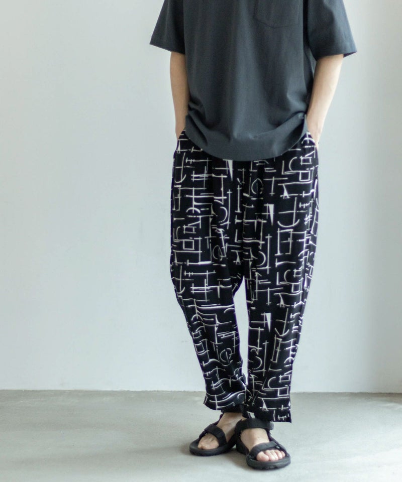 NAVY SARARI  レーヨンアンクルパンツ メンズ商品画像-7