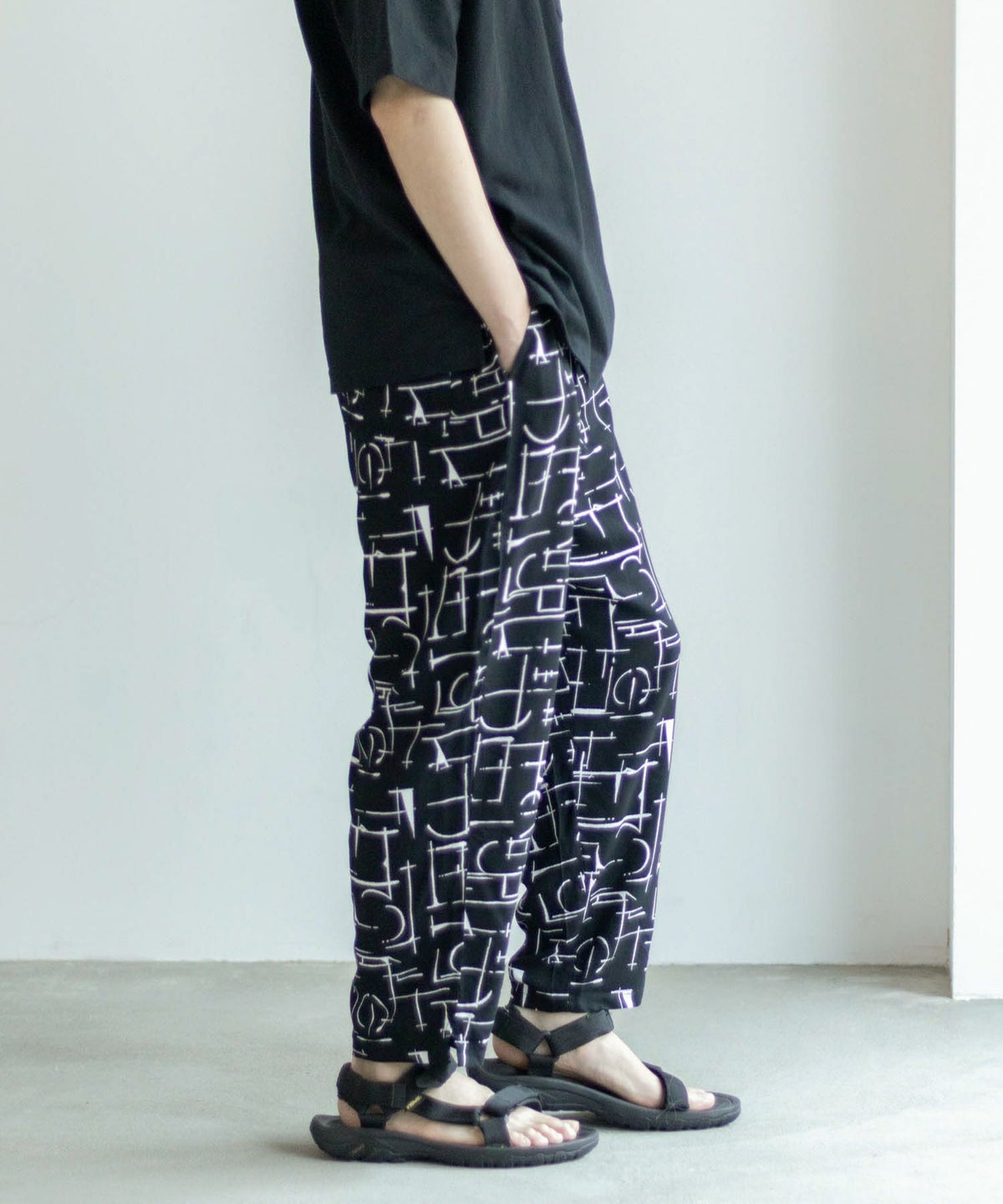 NAVY SARARI レーヨンアンクルパンツ メンズ