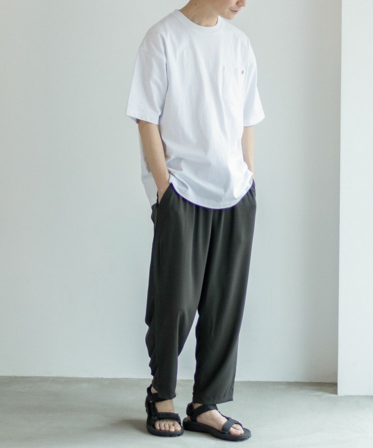 NAVY SARARI レーヨンアンクルパンツ メンズ