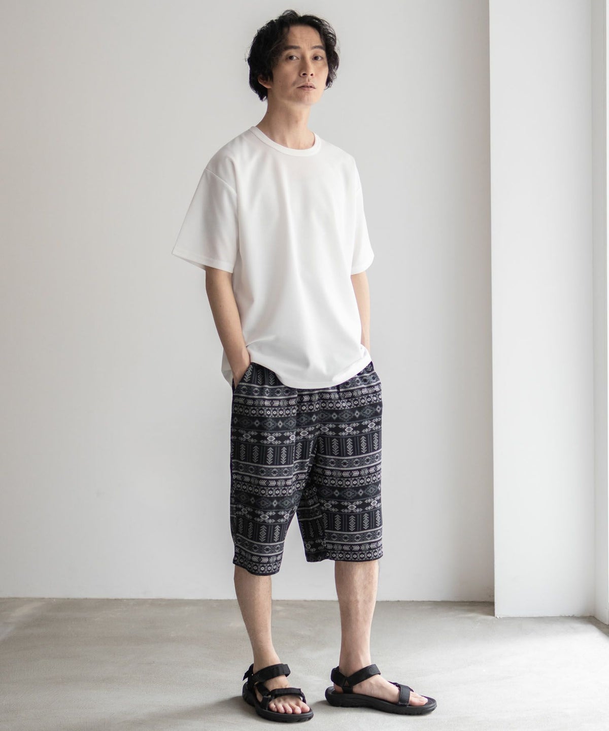 NAVY SARARI レーヨンステテコ 総柄 メンズ