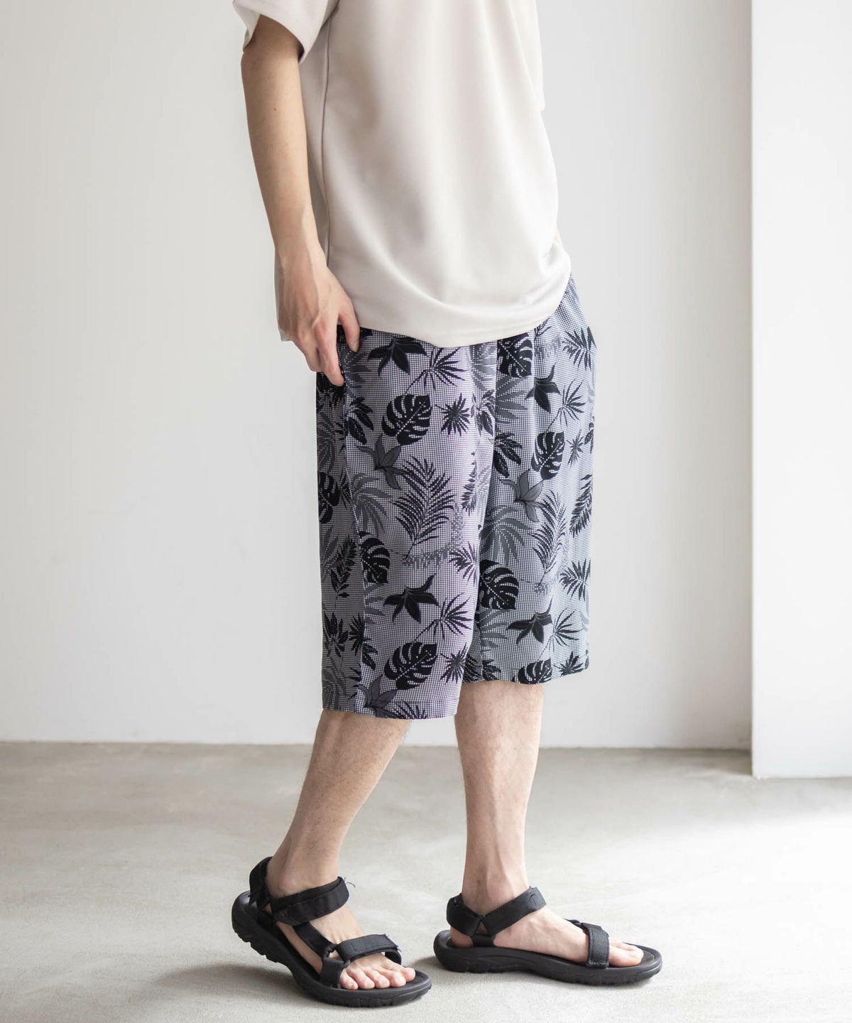 NAVY SARARI レーヨンステテコ 総柄 メンズ