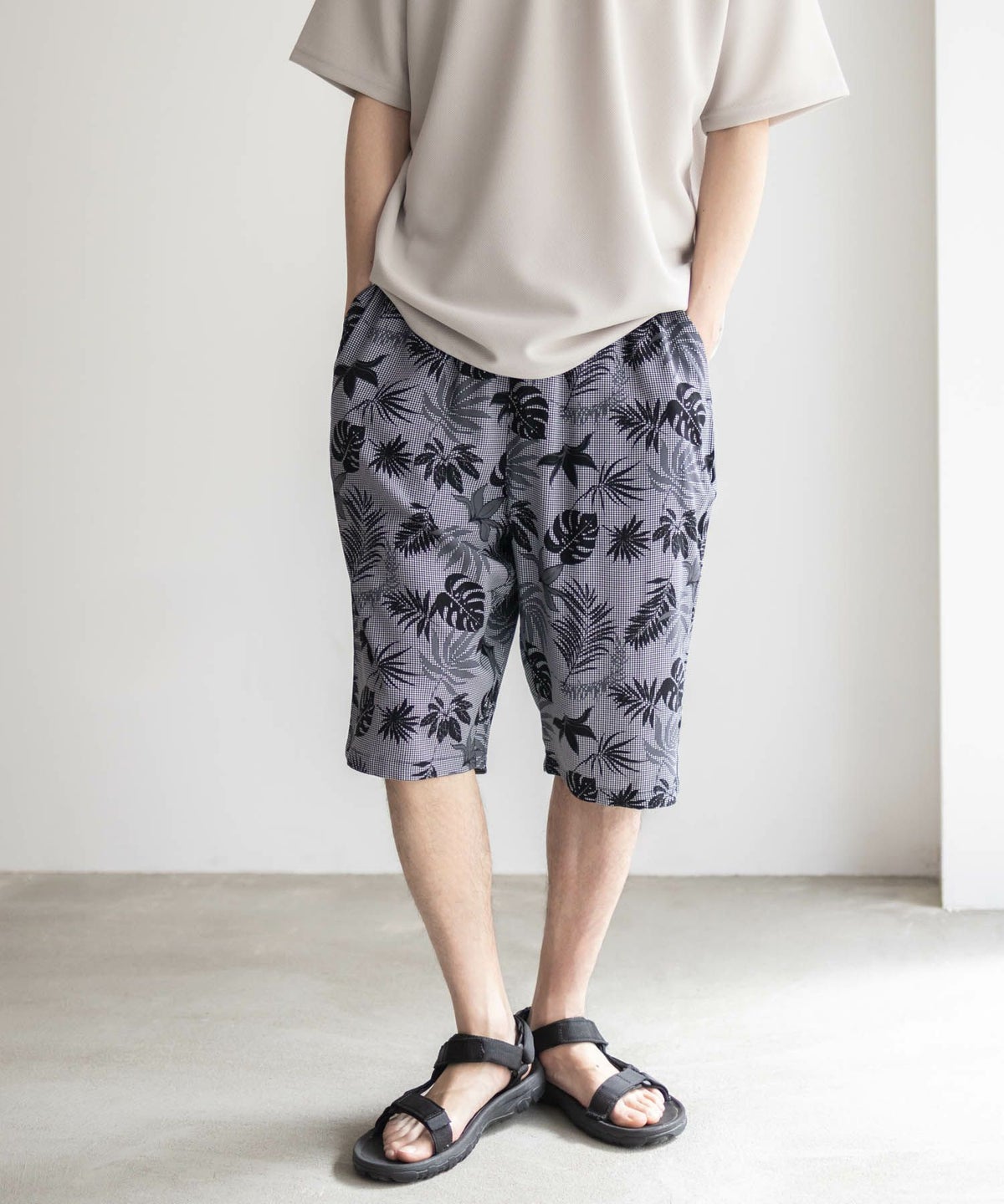 NAVY SARARI レーヨンステテコ 総柄 メンズ