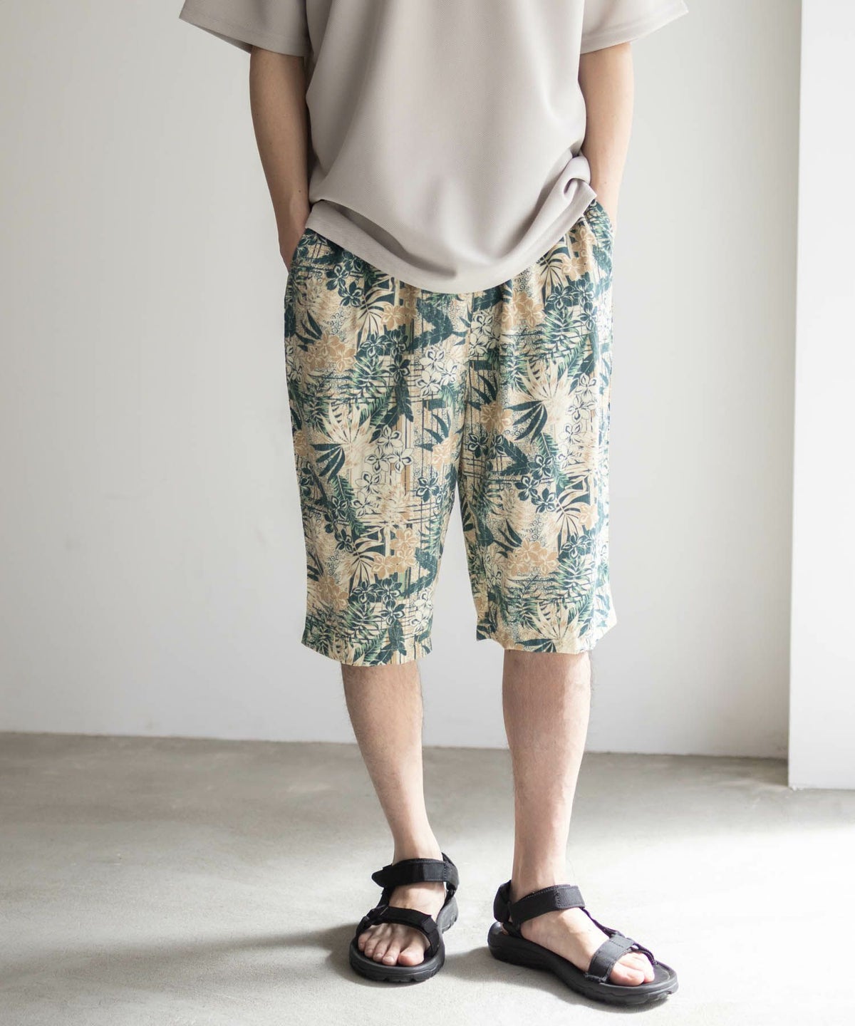 NAVY SARARI レーヨンステテコ 総柄 メンズ