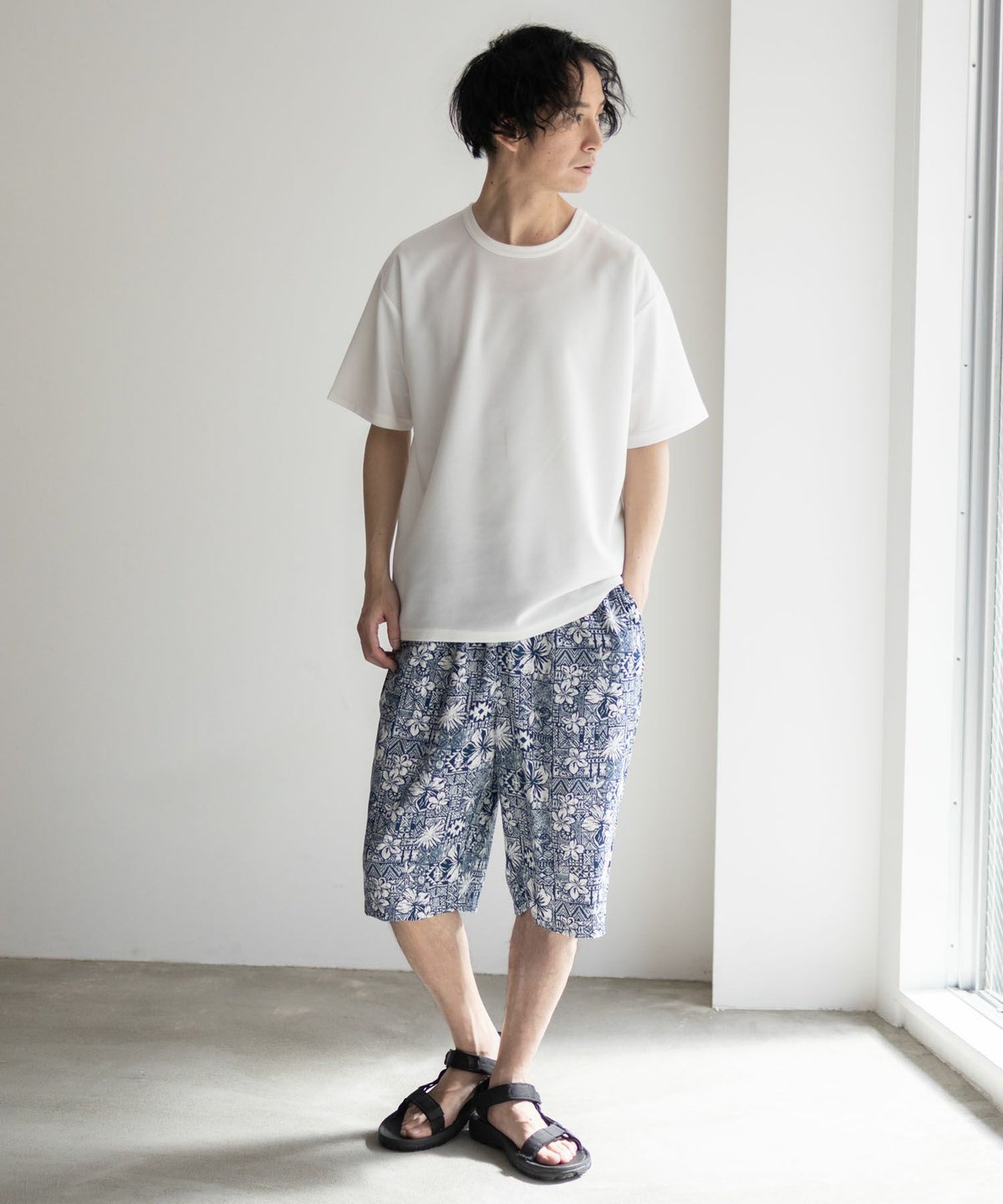 NAVY SARARI レーヨンステテコ 総柄 メンズ