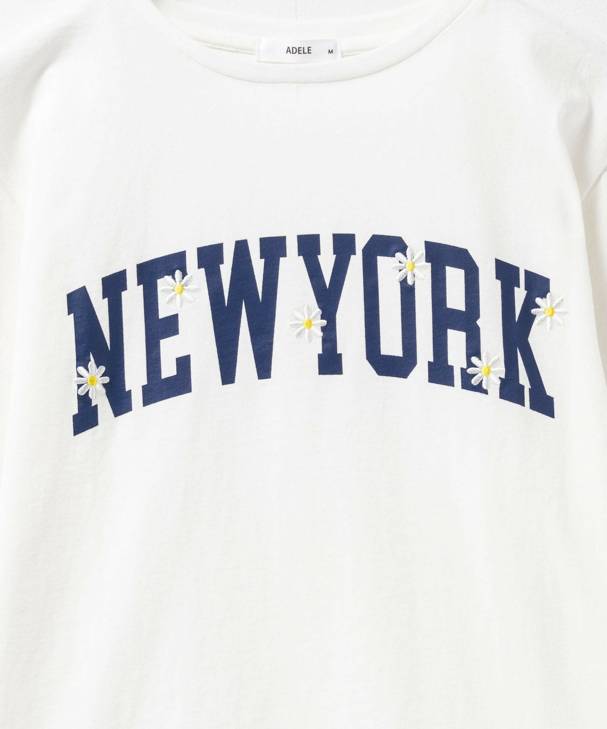 フラワー刺繍カレッジTシャツ レディース ネコポス 対応商品